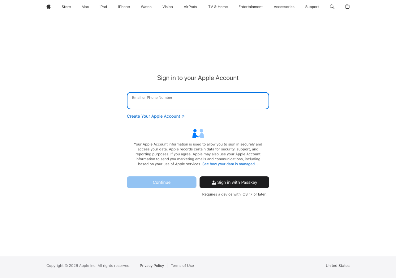 Apple reportaproblem.comのサインイン画面(iOS課金の返金申請ページ)