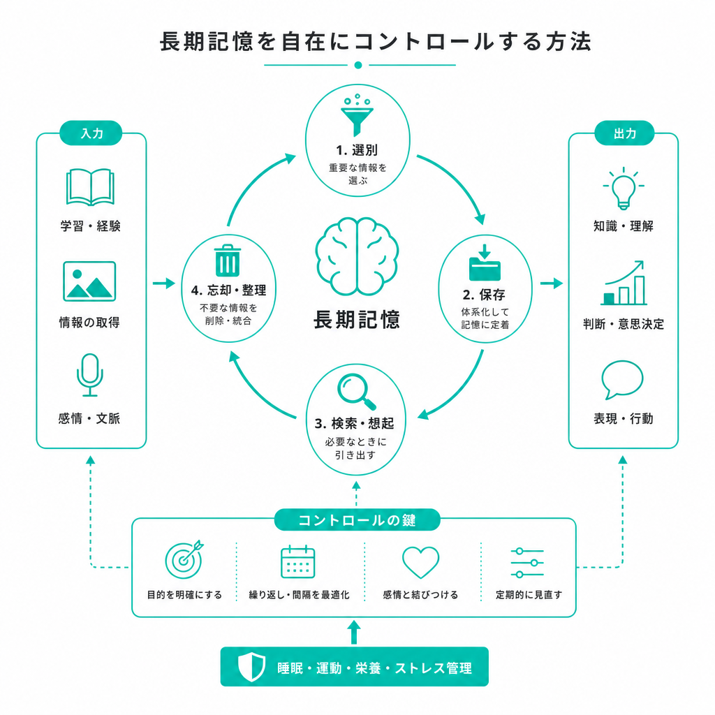 長期記憶を自在にコントロールする方法