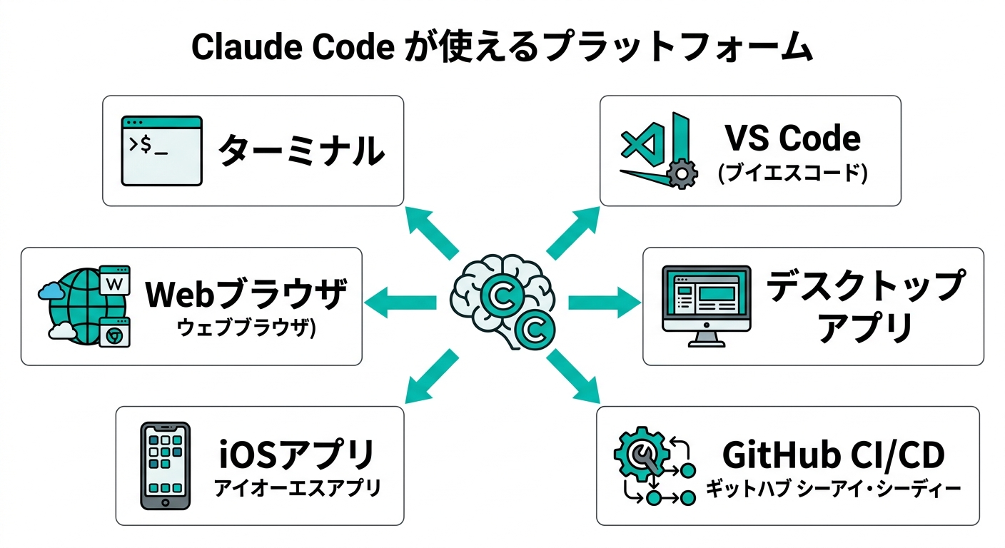 Claude Codeが使えるプラットフォーム一覧(公式ドキュメントより)