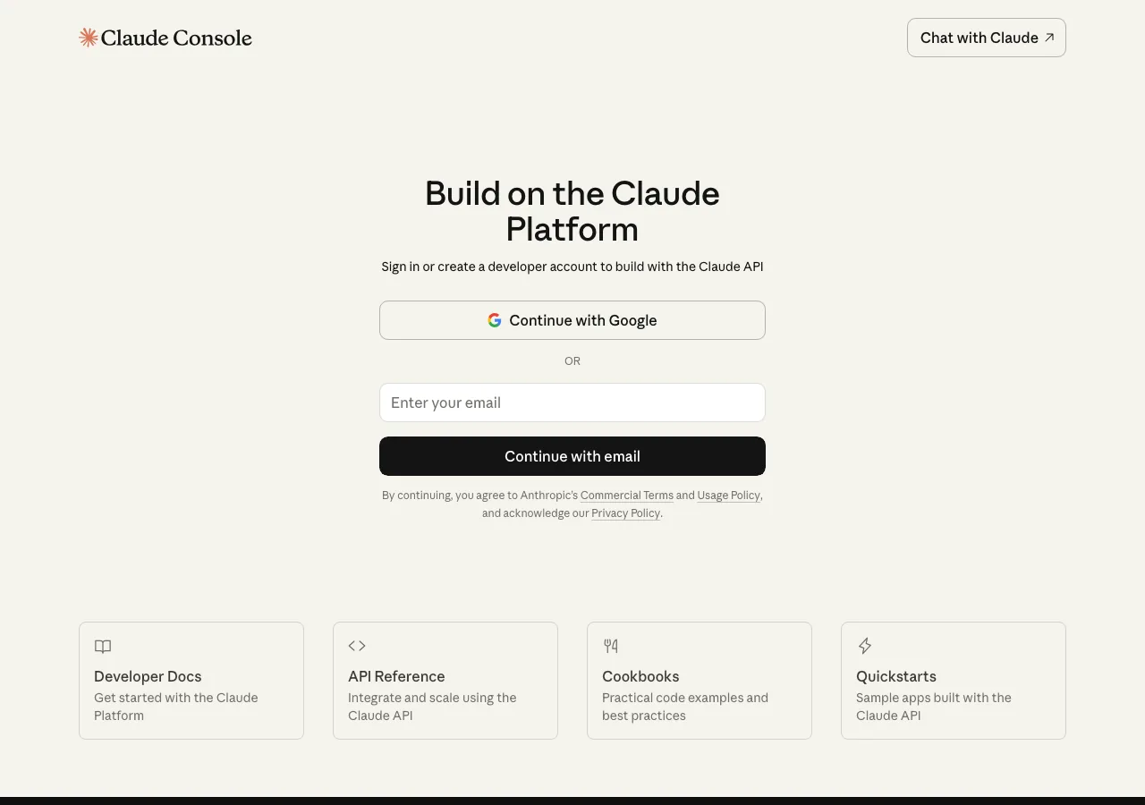 Anthropic Console（API課金でClaude Codeを利用する方法）（公式サイトより）